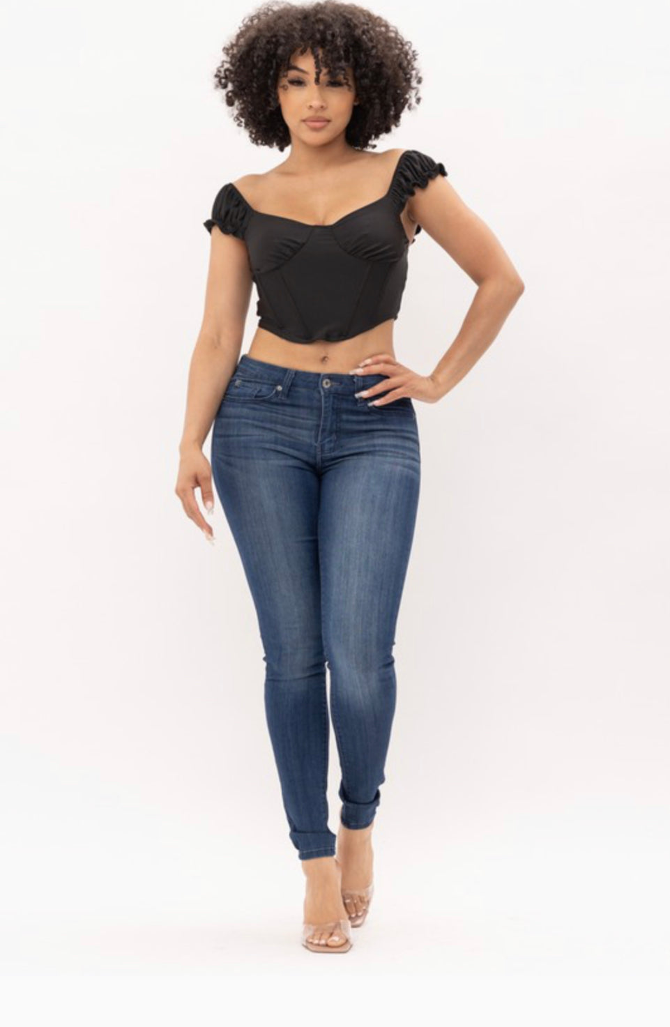 Liliana Crop Top - Black