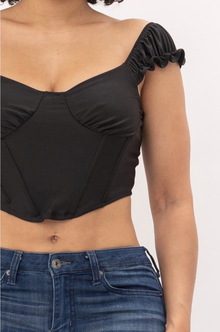 Liliana Crop Top - Black