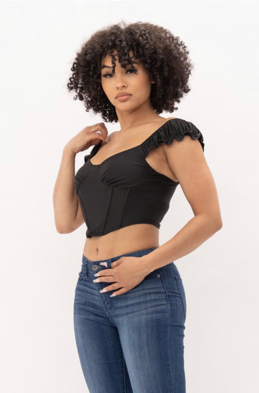 Liliana Crop Top - Black