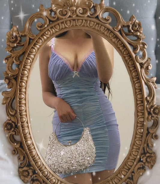 Ariel Dress - Lavender / Blue