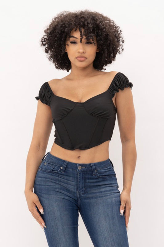 Liliana Crop Top - Black